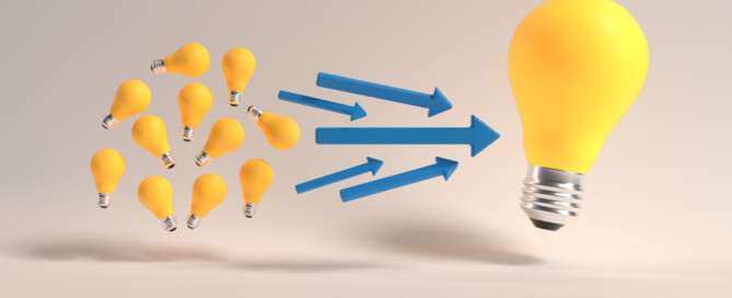 little lightbulbs become one big lightbulb