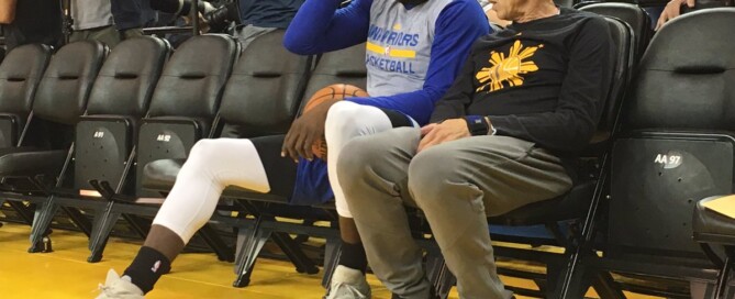 Ron Adams and Draymond Green