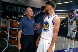 Ron Adams and Steph Curry