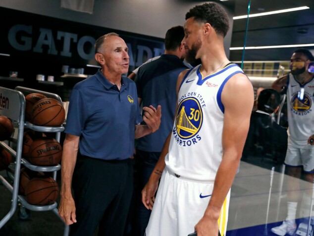 Ron Adams and Steph Curry